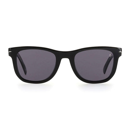 Sunglasses by David Beckham for men in plastic black features an ethereal full-rim frame design with black coloured frame frames and polarized category-3-dark-tint lens for a ethereal finish.