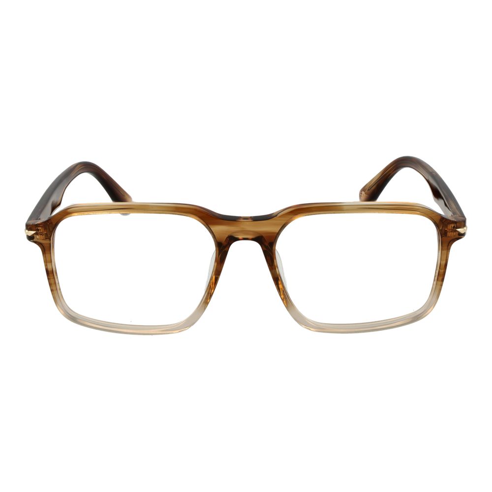 Eyeglasses Frames by Police for men in cellulose acetate brown features a refined silhouette, showcasing a refined brown coloured frame and full-frame frame design for a sophisticated, premium look.
