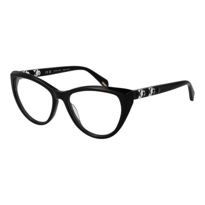 Eyeglasses Frames by Police for women in plastic and black showcases a refined silhouette, detailed with a black coloured frame finish and a sophisticated full-frame frame design.