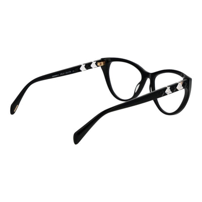 Eyeglasses Frames by Police for women in plastic black showcases a refined full-frame frame design with a refined black coloured frame finish for a refined and sophisticated look.