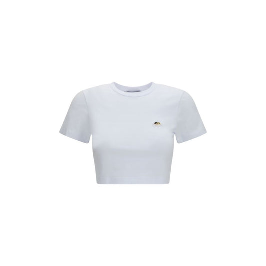 T-Shirt by Fiorucci for women in stretch cotton white & signature features an on trend silhouette, perfectly showcasing a on trend short-sleeve and crew neckline for an elevated aesthetic.