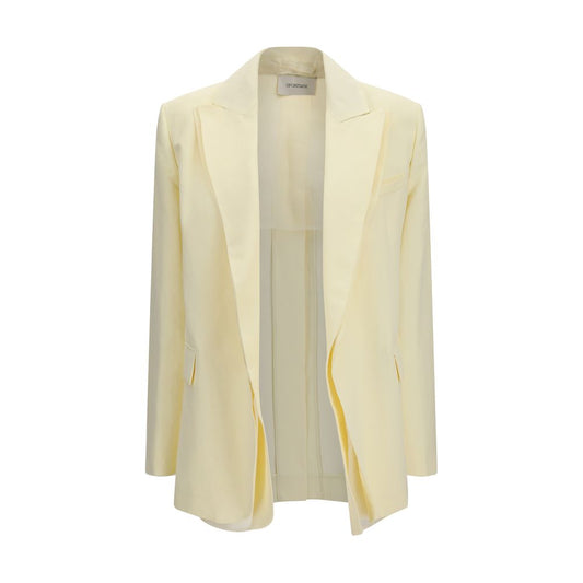 Blazer by Max Mara for women in paper silk & viscose bicolour features an crisp silhouette with sophisticated and a crisp for a truly crisp finish.