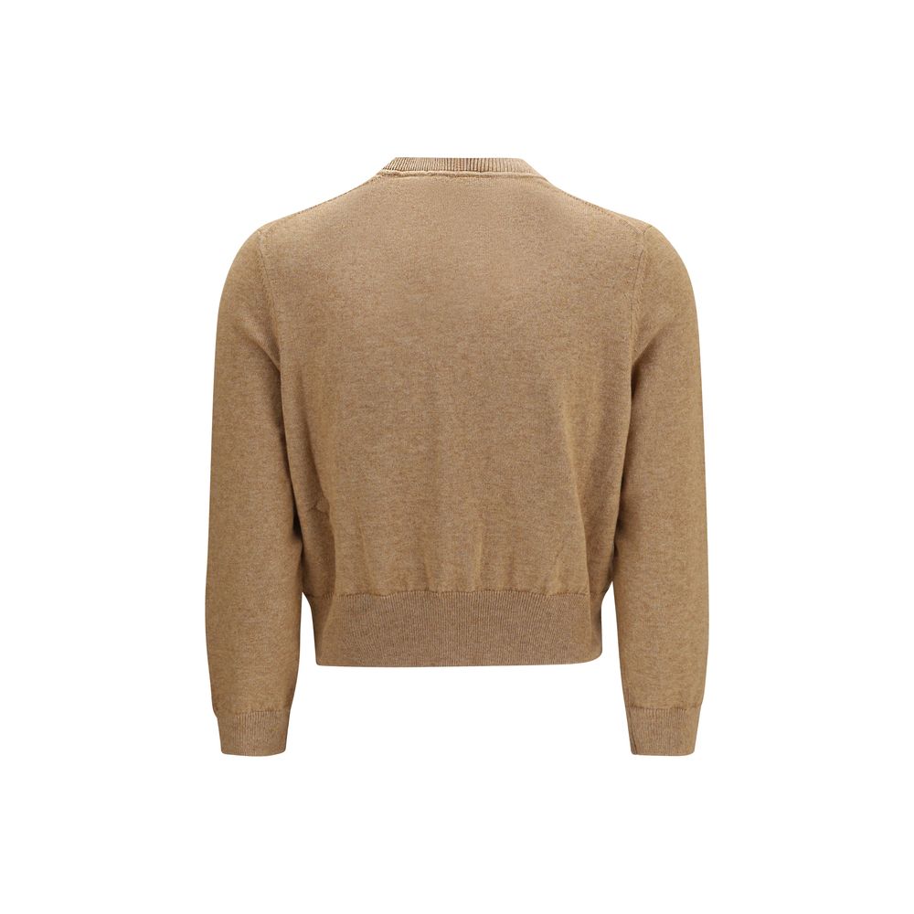 Cardigan by Isabel Marant Étoile for women in wool cotton beige & toile features an impeccable silhouette, showcasing a sophisticated crew neckline and detail for a truly impeccable finish.