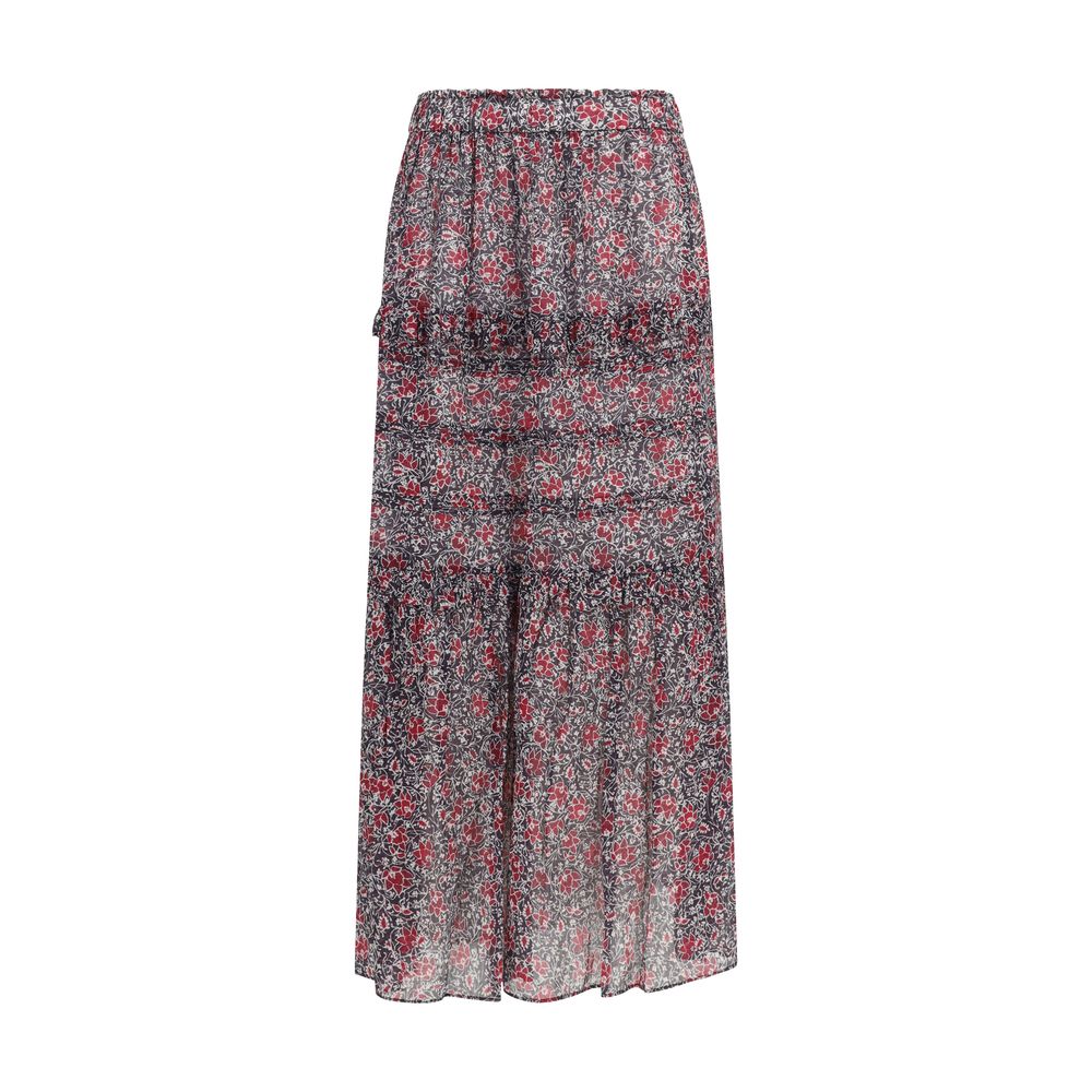 Skirt by Isabel Marant Étoile for women in cotton purple, toile, floral & print features a sublime silhouette, showcasing the sublime design of the Women's Cotton Long Skirt in a sophisticated long.