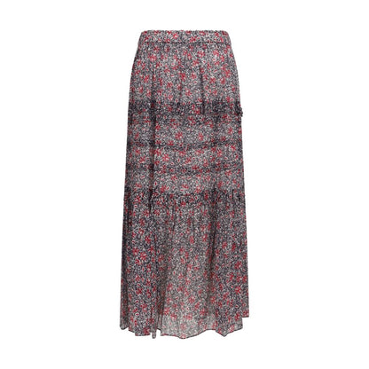 Skirt by Isabel Marant Étoile for women in cotton purple, toile, floral & print features a captivating silhouette, showcasing the captivating Women's Cotton Long Skirt design with a sophisticated long for a captivating look.