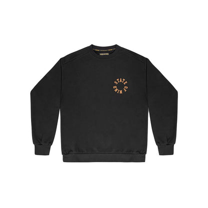 5TATE OF MIND Black Cotton Sweatshirt