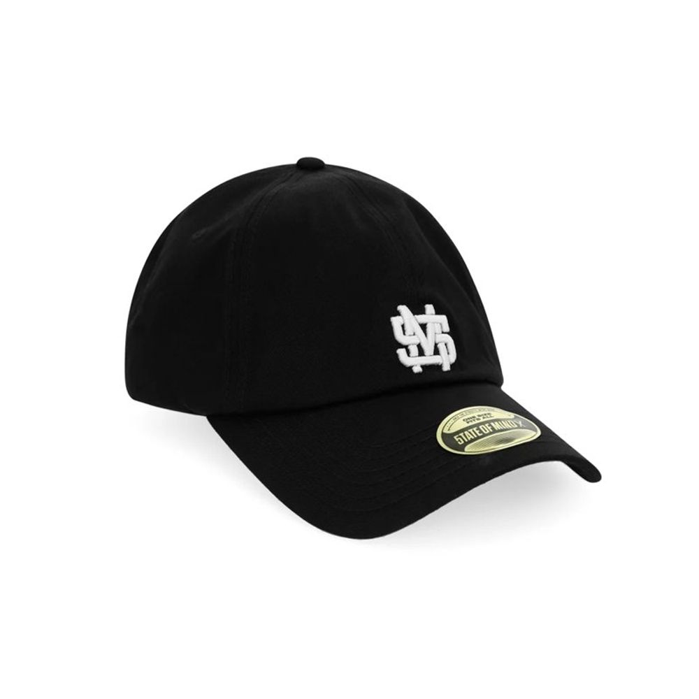 5TATE OF MIND Black Cotton Cap (Baseball Hat)