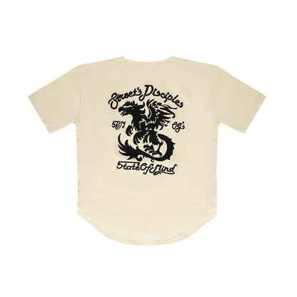 5TATE OF MIND White Cotton Shortsleeve Shirt