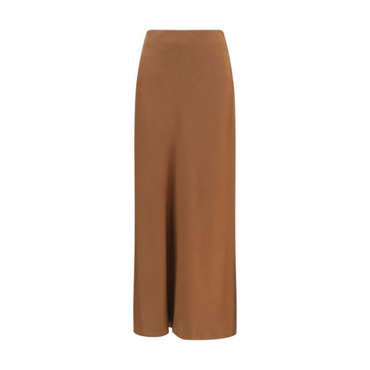 Skirt by Brunello Cucinelli for women in acetate & viscose brown & patterned features a contoured silhouette from the Women's Acetate & Viscose Midi Skirt collection, characterized by its contoured midi for a contoured finish.