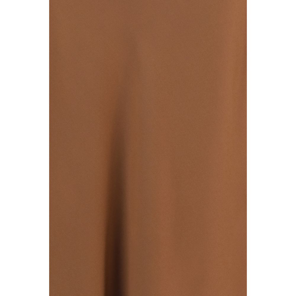 Skirt by Brunello Cucinelli for women in acetate & viscose brown & patterned features a sublime silhouette, showcasing the sublime design of the Women's Acetate & Viscose Midi Skirt in a sophisticated midi.