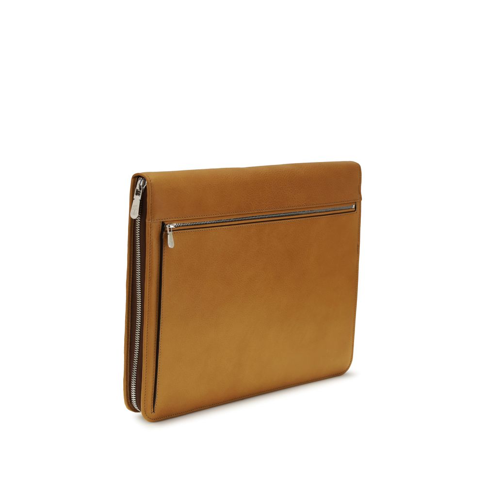 Cardholder Wallet by Brunello Cucinelli for men in bos taurus calf leather brown showcases a enchanting silhouette, artfully detailed with the signature style of the Bos Taurus Calf Leather Cardholder Wallet and functional card-organization compact-design zip-around.