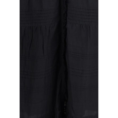 Dress by Isabel Marant Étoile for women in cotton black & toile showcases a striking silhouette, elegantly detailed with a , refined , and a striking long for a striking finish.