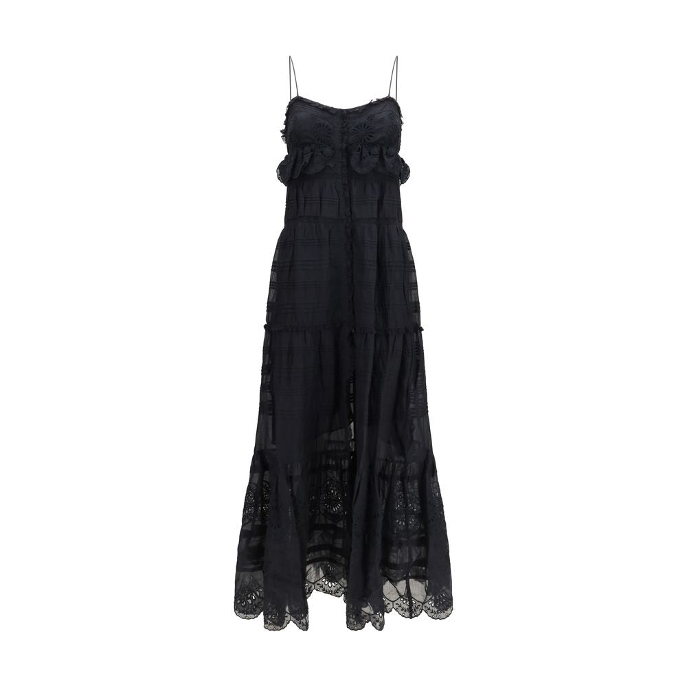 Marant Etoile Black Cotton Casual Dress