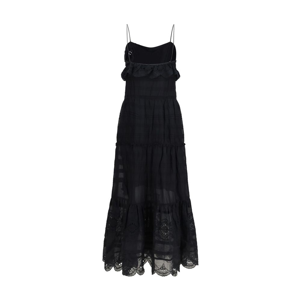 Marant Etoile Black Cotton Casual Dress