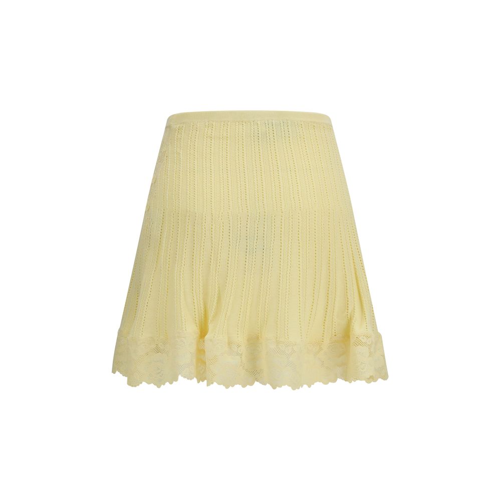 Skirt by Self-Portrait for women in polyamide polyester viscose bicolour features a captivating silhouette, showcasing the captivating Women's Flared Polyamide Polyester Viscose Mini Skirt design with a sophisticated mini for a captivating look.