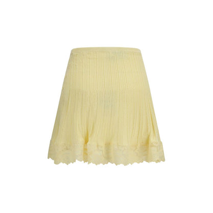 Skirt by Self-Portrait for women in polyamide polyester viscose bicolour features a captivating silhouette, showcasing the captivating Women's Flared Polyamide Polyester Viscose Mini Skirt design with a sophisticated mini for a captivating look.