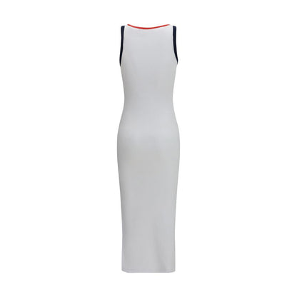 Dress by Fiorucci for women in cotton multicolor features an eye catching silhouette with a sophisticated , elegant , and a refined midi for a eye catching aesthetic.