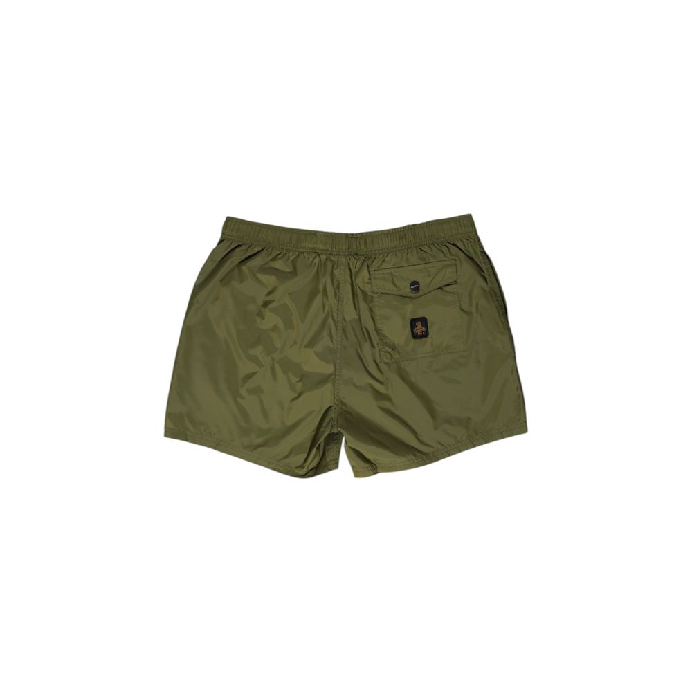 Swim Shorts by Refrigiwear for men in polyester green presents a sculptural silhouette, showcasing the sculptural Men's Lightweight Polyester Swim Shorts design with a refined cut for a premium, sophisticated look.