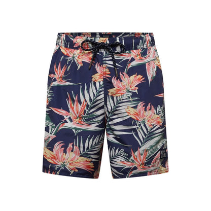 Swim Shorts by Superdry for men in polyester blue & floral presents a sculptural silhouette, showcasing the sculptural Men's Lightweight Polyester Swim Shorts design with a refined cut for a premium, sophisticated look.