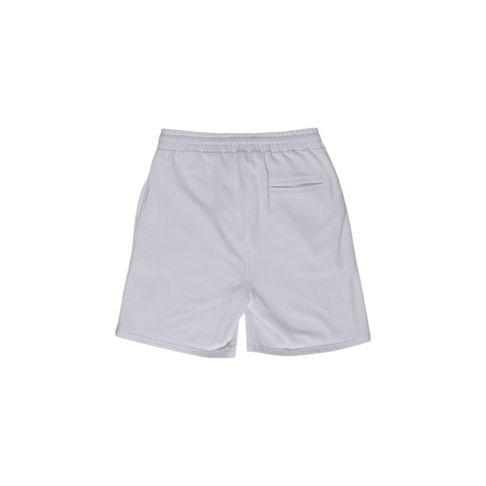 Bermuda Shorts by Refrigiwear for men in cotton white presents a sleek silhouette, featuring a sleek with a refined short and a sophisticated .