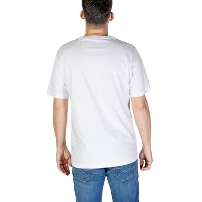 Activewear T-Shirt by Refrigiwear for men in cotton white features a versatile silhouette, showcasing a versatile and detailed with high-performance for a premium look.