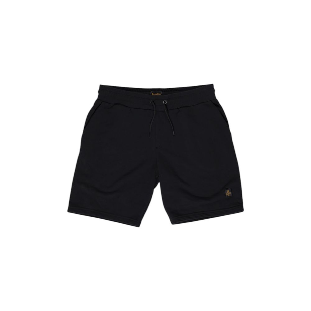 Bermuda Shorts by Refrigiwear for men in cotton polyester black showcases a on trend silhouette, featuring a tailored with a classic short and sophisticated for a on trend finish.
