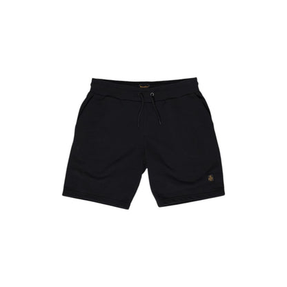 Bermuda Shorts by Refrigiwear for men in cotton polyester black showcases a on trend silhouette, featuring a tailored with a classic short and sophisticated for a on trend finish.