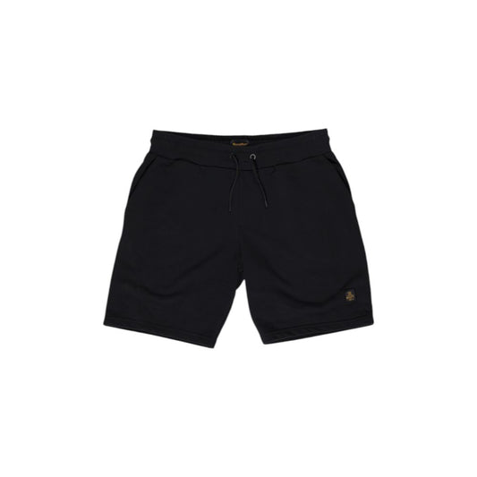 Bermuda Shorts by Refrigiwear for men in cotton polyester black showcases a on trend silhouette, featuring a tailored with a classic short and sophisticated for a on trend finish.