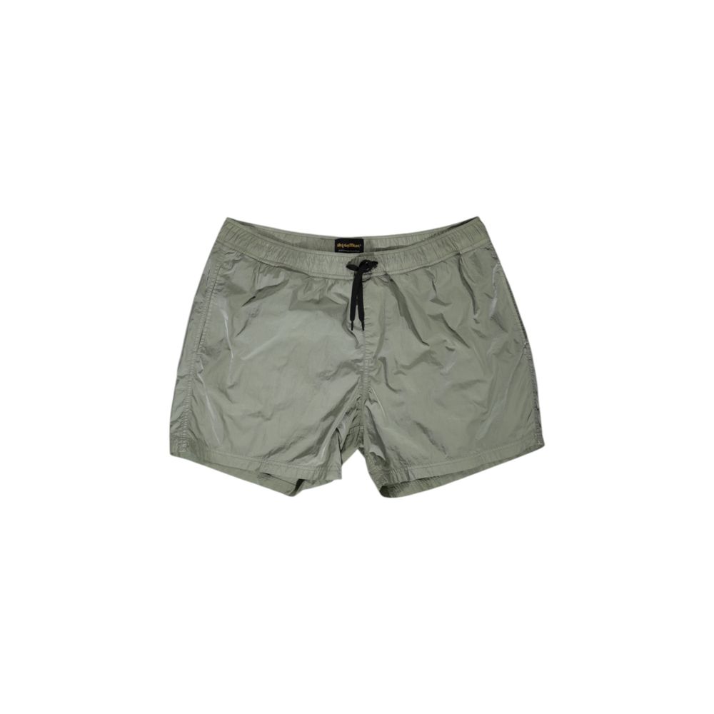 Swim Shorts by Refrigiwear for men in nylon green features an dramatic silhouette that defines the luxurious aesthetic and refined cut of the Men's Lightweight Nylon Swim Shorts.