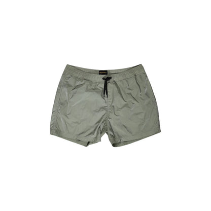 Swim Shorts by Refrigiwear for men in nylon green features an dramatic silhouette that defines the luxurious aesthetic and refined cut of the Men's Lightweight Nylon Swim Shorts.