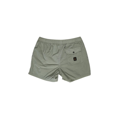 Swim Shorts by Refrigiwear for men in nylon green features an glamourous silhouette from the Men's Lightweight Nylon Swim Shorts collection, highlighting a refined fit and glamourous cut for a premium poolside look.