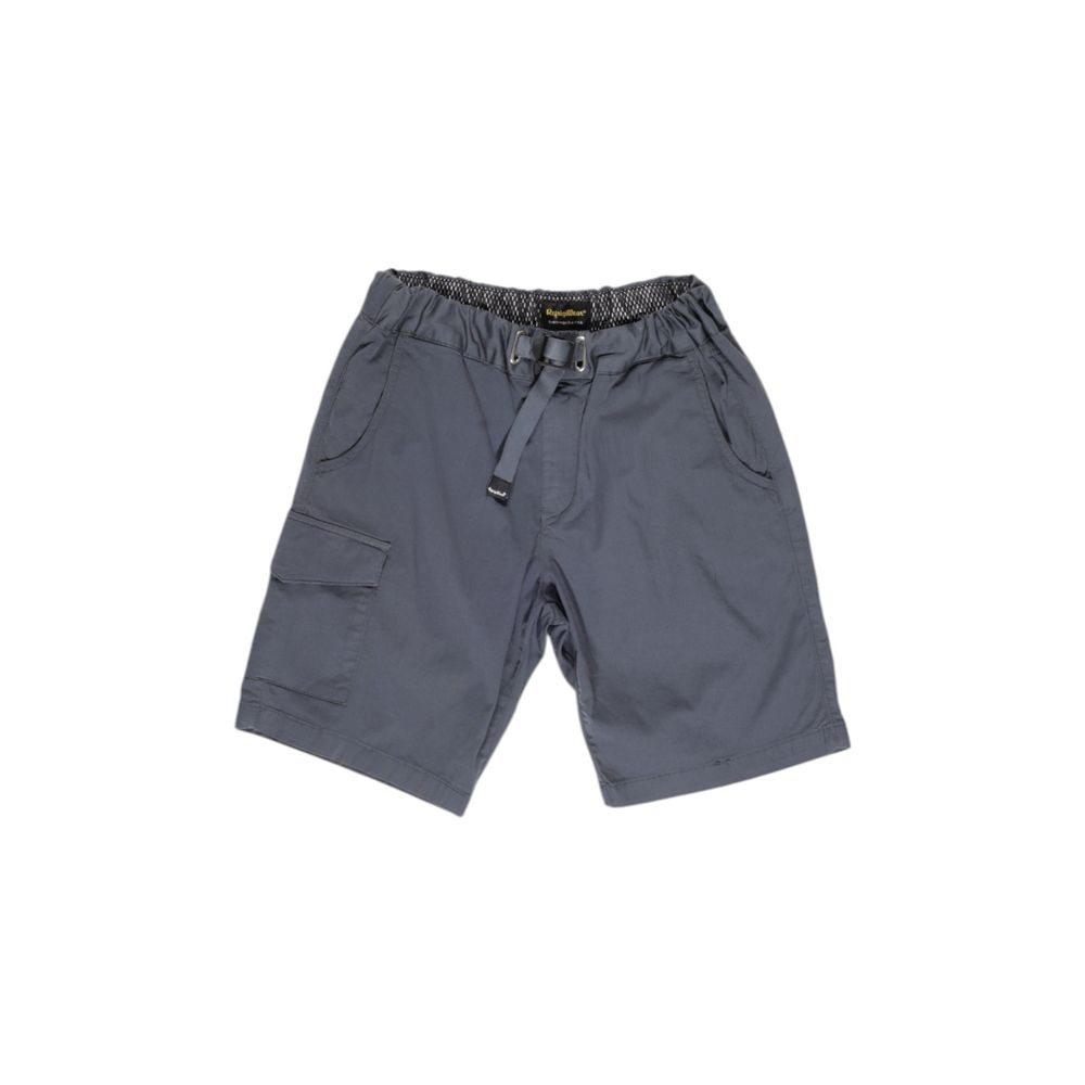 Bermuda Shorts by Refrigiwear for men in stretch cotton blue presents a sleek silhouette, featuring a sleek with a refined short and a sophisticated .