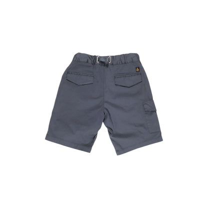 Bermuda Shorts by Refrigiwear for men in stretch cotton blue features an tailored silhouette, showcasing a tailored with a short and for a sophisticated look.