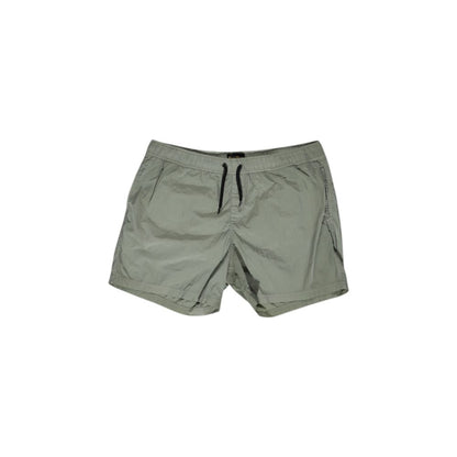 Swim Shorts by Refrigiwear for men in nylon fabric green presents a sculptural silhouette, showcasing the sculptural Men's Lightweight Nylon Fabric Swim Shorts design with a refined cut for a premium, sophisticated look.