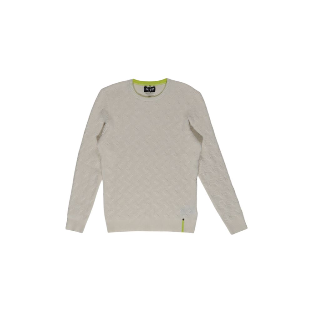 This Sweater by In My Hood for men in wool & polyester cream presents a understated silhouette, featuring a sophisticated hooded crew neckline and for a understated finish.