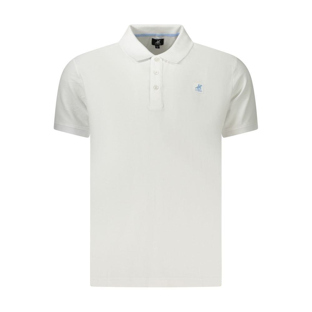 Polo Shirt by U.S. Grand Polo for men in cotton white & signature presents a crisp silhouette, artfully detailed with a crisp and crisp .
