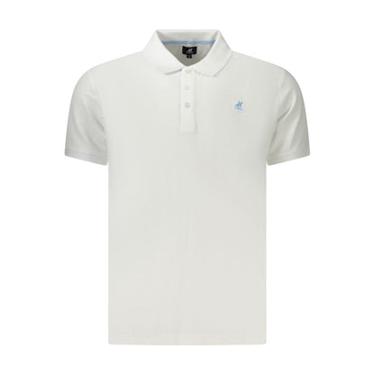 Polo Shirt by U.S. Grand Polo for men in cotton white & signature presents a crisp silhouette, artfully detailed with a crisp and crisp .