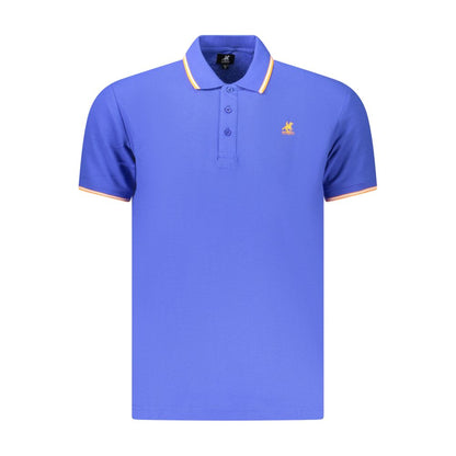 Polo Shirt by U.S. Grand Polo for men in cotton blue, signature & print showcases a enviable silhouette, featuring a refined and for a enviable finish.