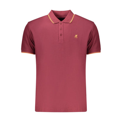 Polo Shirt by U.S. Grand Polo for men in cotton red features a eye catching silhouette, showcasing a refined and for a eye catching finish.
