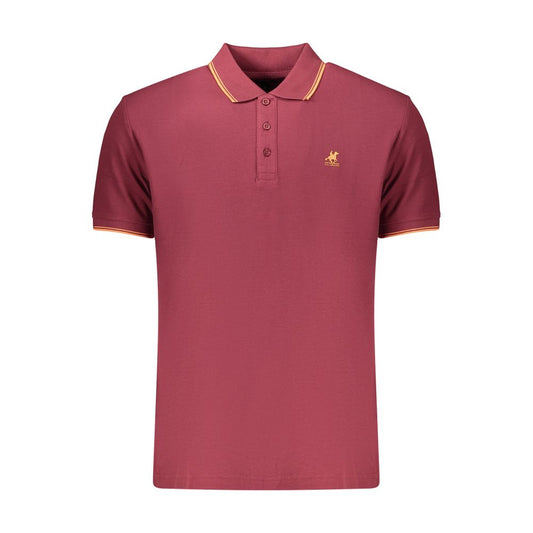 Polo Shirt by U.S. Grand Polo for men in cotton red features a eye catching silhouette, showcasing a refined and for a eye catching finish.