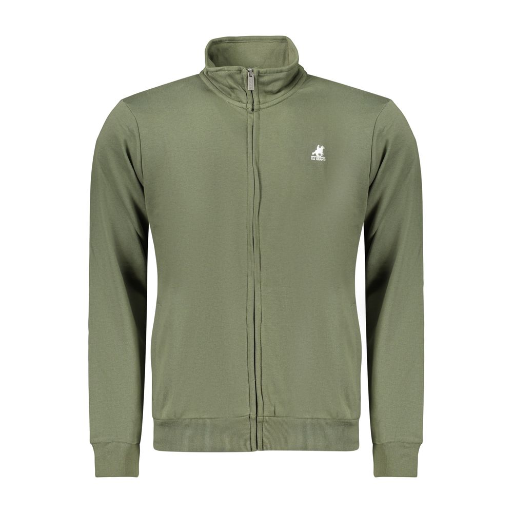 Sweatshirt by U.S. Grand Polo for men in cotton polyester green & print features an enviable silhouette, showcasing a premium and refined for a truly enviable finish.
