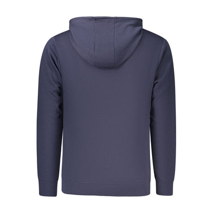 Hooded Sweatshirt Hoodie by U.S. Grand Polo for men in cotton polyester blue, signature & print features a slouchy chic silhouette, detailed with a slouchy chic and a signature for an elevated aesthetic.