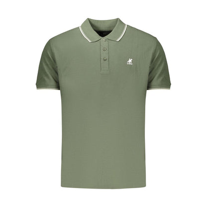 Polo Shirt by U.S. Grand Polo for men in cotton green presents a crisp silhouette, artfully detailed with a crisp and crisp .