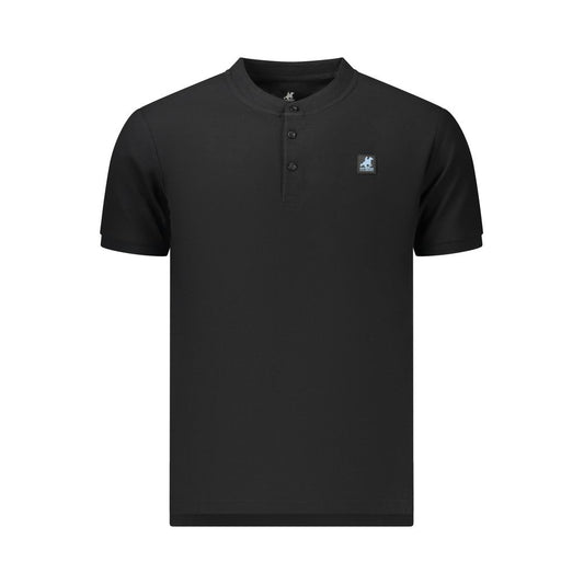 This Polo Shirt by U.S. Grand Polo for men in cotton black presents a flawless silhouette, showcasing flawless detailing and a refined mandarin neckline for a truly flawless aesthetic.