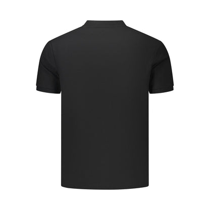 Polo Shirt by U.S. Grand Polo for men in cotton black showcases a enviable silhouette, featuring a refined mandarin neckline and for a enviable finish.