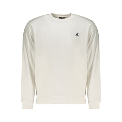 Sweatshirt by U.S. Grand Polo for men in cotton polyester white & print showcases a slouchy chic silhouette, artfully detailed with a slouchy chic crew neckline and for a slouchy chic finish.