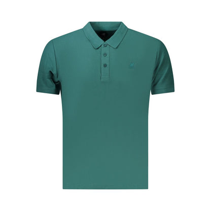 Polo Shirt by U.S. Grand Polo for men in cotton green & print showcases a sharp silhouette, detailed with a refined and sharp for a sophisticated finish.