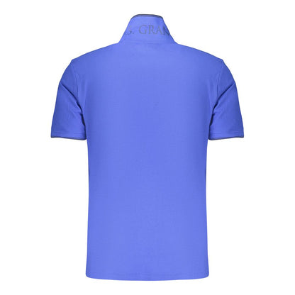 Polo Shirt by U.S. Grand Polo for men in cotton blue & signature features a eye catching silhouette, showcasing a refined and for a eye catching finish.