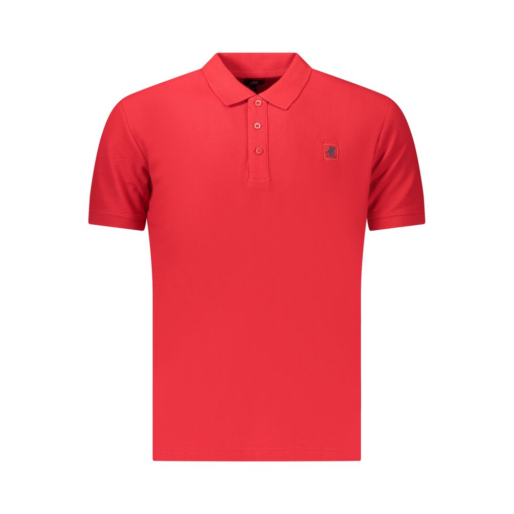 Polo Shirt by U.S. Grand Polo for men in cotton red presents a distinguished silhouette, showcasing a sophisticated and distinguished for a truly distinguished finish.