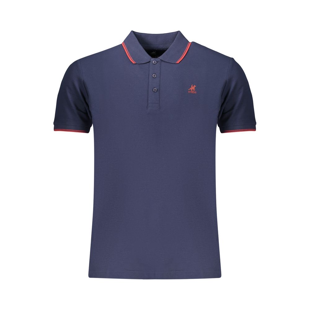 This Polo Shirt by U.S. Grand Polo for men in cotton blue presents a flawless silhouette, showcasing flawless detailing and a refined for a truly flawless aesthetic.